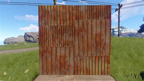 rust labs sheet metal wall|sheet metal wall raid cost.